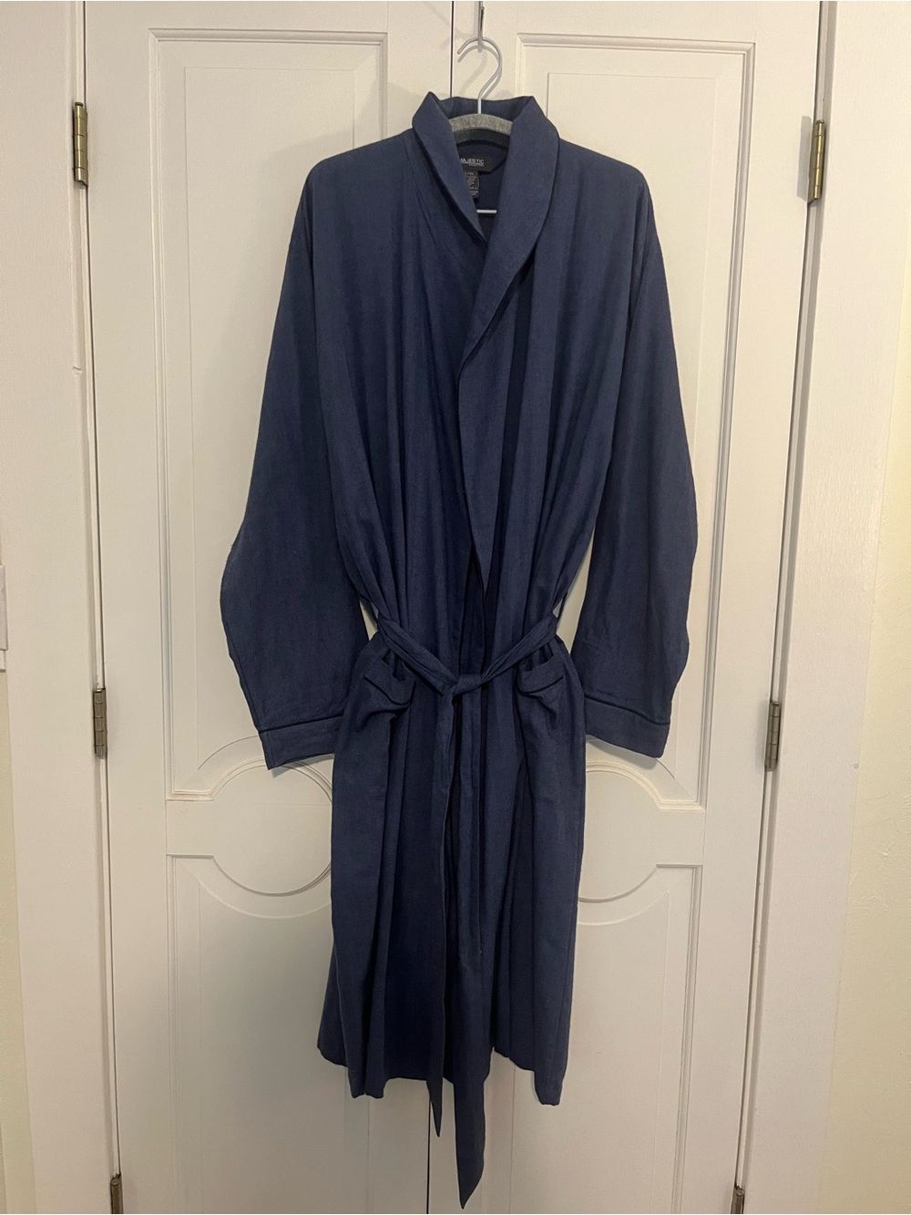 Men’s Majestic Robe, Herringbone, Shawl Collared Belted
